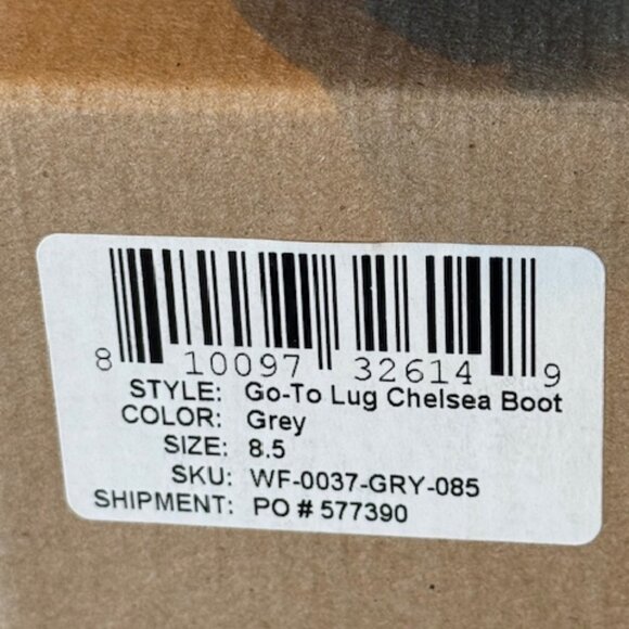 Nisolo Go To Chelsea Shoe Womens  8.5 Gray Leather Pull On Lug Sole Ankle Bootie - Picture 2 of 7